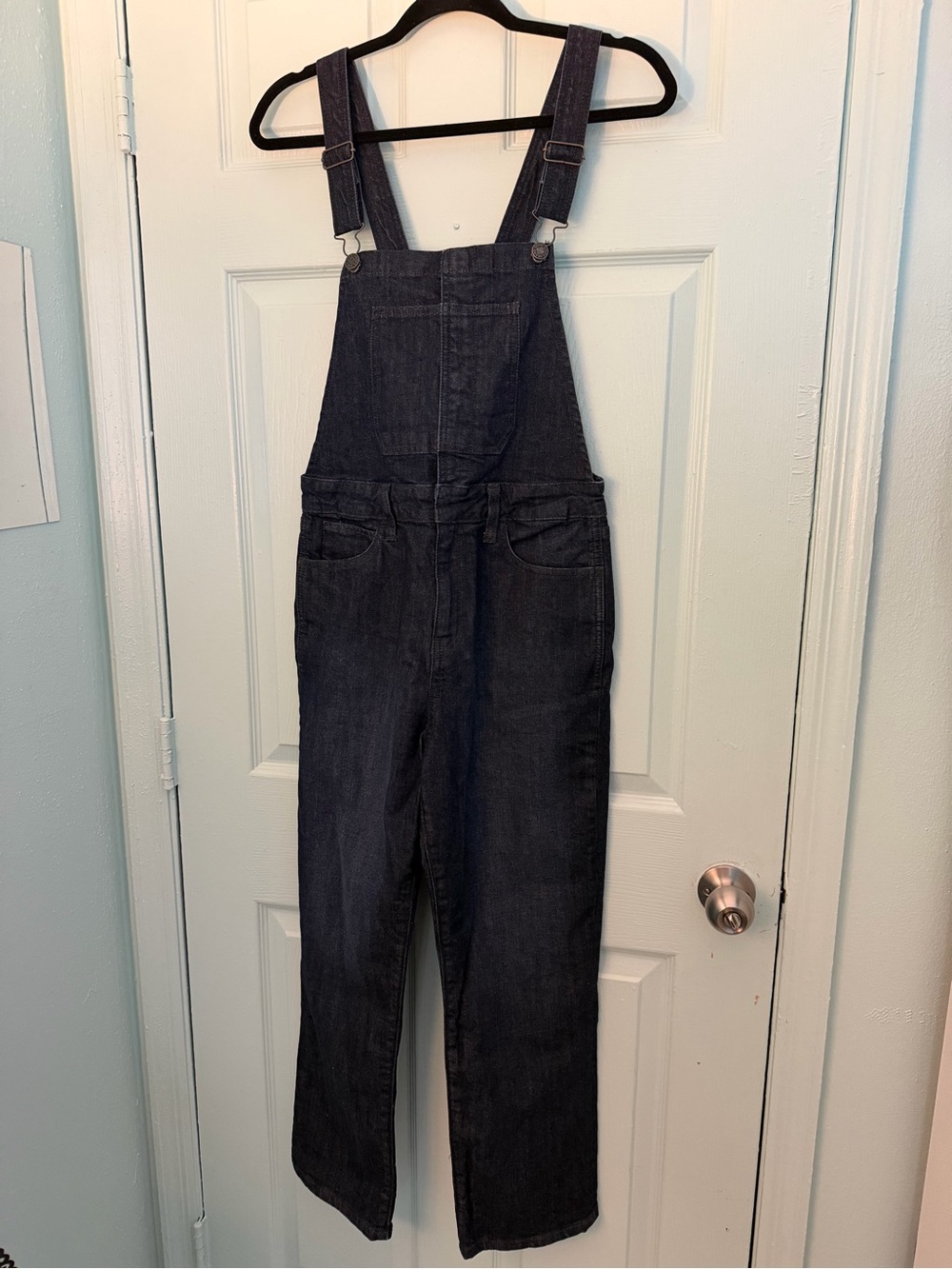 Lucky Brand Black Denim Overall Jumpsuit